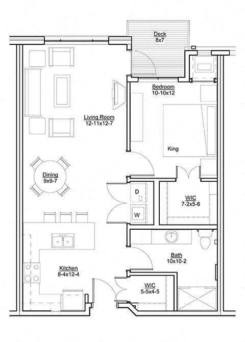 1A at The Legends at Silver Lake Village 55+ Apartments, St. Anthony, MN